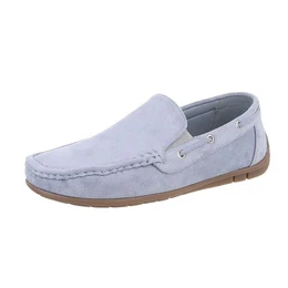 Herren Mokassins Freizeit Sneaker (87106503) Flach Freizeitschuhe in Hellblau