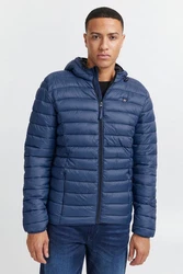 Blend Blouson Leichte Steppjacke Wattierte Basic Übergangsjacke mit Kapuze (4591) Dunkelblau/Blau/Hellblau