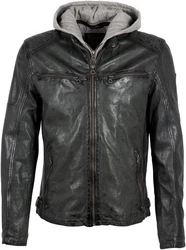 Mauritius Lederjacke GMRayco Grau/Dunkelgrau/Dunkelgrün/Schwarz
