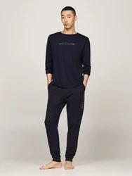 Tommy Hilfiger Underwear Langarmshirt LS TEE mit Logo-Schriftzug blau (desert sky)