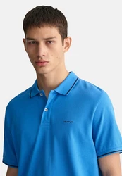 GANT Poloshirt TIPPING PIQUE RUGGER hellblau