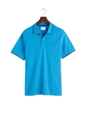 GANT Poloshirt TIPPING PIQUE RUGGER hellblau