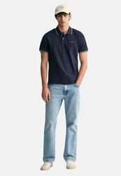 GANT Poloshirt TIPPING PIQUE RUGGER Blau