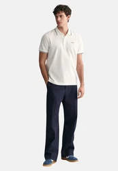 GANT Poloshirt TIPPING PIQUE RUGGER weiß