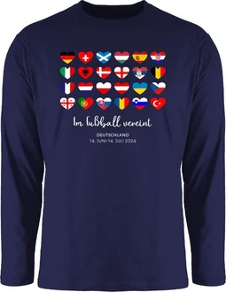 Shirtracer Rundhalsshirt Im Fußball Vereint Deutschland EM 2024 Fanartikel
