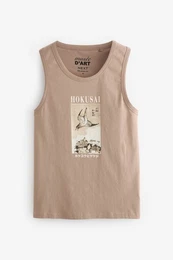 T-Shirt Trgertop mit offiziellem Hokusai-Motiv (1-tlg)