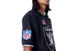 New Era T-Shirt NFL Mesh Lasrai schwarz/weiß