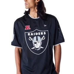 New Era T-Shirt NFL Mesh Lasrai schwarz/weiß
