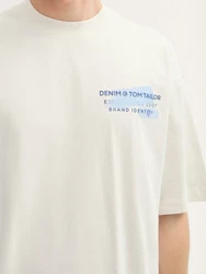TOM TAILOR Denim T-Shirt Sweatshirt blau/hellblau/wei