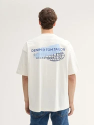 TOM TAILOR Denim T-Shirt Sweatshirt blau/hellblau/wei