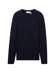 TOM TAILOR Strickpullover mit Rundhalsausschnitt 