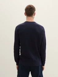 TOM TAILOR Strickpullover mit Rundhalsausschnitt 