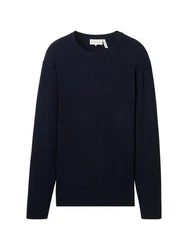 TOM TAILOR Strickpullover mit Rundhalsausschnitt 