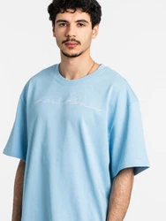 Karl Kani T-Shirt Autograph Heavy Jersey Hellblau/Blau