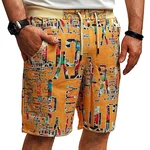 RMK Shorts Herren Bermuda Orange/Gelb