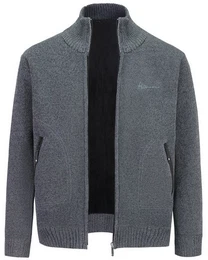 Cardigan Herren Cardigan mit Stehkragen Reiverschluss Grobstrick fr Winter