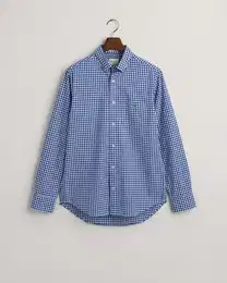 Klassische Bluse Regular Fit Popeline Bluse mit Vichy-Karo