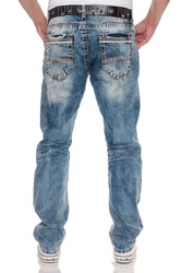Cipo & Baxx Straight-Jeans Regular Fit Blau/Hellblau