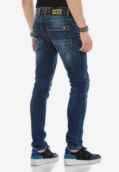 Cipo & Baxx Straight Jeans Blau/Dunkelblau