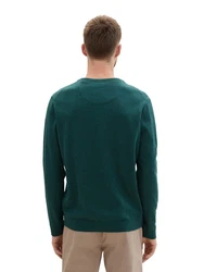 TOM TAILOR Pullover Dunkelgrün/Grün/Khaki/Türkis