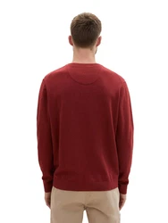 TOM TAILOR Pullover Dunkelrot/Braun/Rot/Bordeaux
