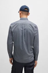 BOSS Hemd Rickert Dunkelblau/Grau/Blau/Hellblau