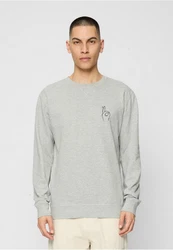 Mister Tee Rundhalspullover Easy Sign Crewneck Grau/Hellgrau