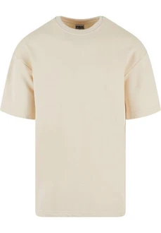 URBAN CLASSICS T-Shirt Light Terry Crew Khaki/Beige/Weiß