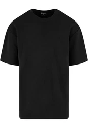 URBAN CLASSICS T-Shirt Light Terry Crew Schwarz
