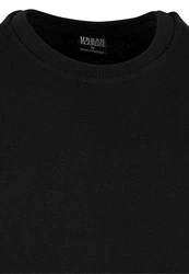 URBAN CLASSICS T-Shirt Light Terry Crew Schwarz