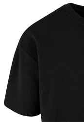 URBAN CLASSICS T-Shirt Light Terry Crew Schwarz