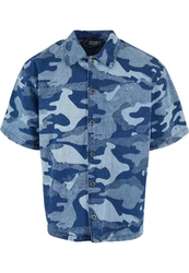 URBAN CLASSICS T-Shirt Urban Classics Laser Camo Printed Boxy Shirt Laser Camo