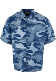 T-Shirt Laser Camo Printed Boxy Shirt (1-tlg)