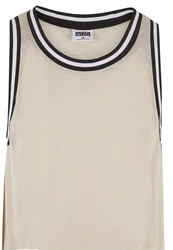 URBAN CLASSICS Herren Mesh Tanktop Khaki/Beige/Dunkelblau/Braun