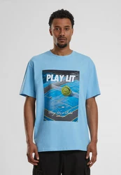Upscale by Mister Tee T-Shirt PlayLit Heavy Oversize Tee Hellblau/Blau