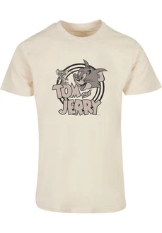 ABSOLUTE CULT Herren Tom and Jerry Circle T-Shirt Grau/Weiß/Khaki ABSOLUTE CULT Herren Tom and Jerry Circle T-Shirt Grau/Weiß/Khaki