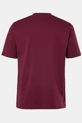 JP1880 T-Shirt Basic V-Ausschnitt Dunkelrot