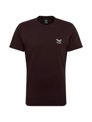 iriedaily T-Shirt Iriedaily Chestflag Dunkelrot/Bordeaux/Lila