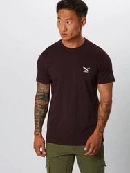 iriedaily T-Shirt Iriedaily Chestflag Dunkelrot/Bordeaux/Lila
