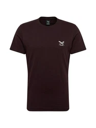 iriedaily T-Shirt Iriedaily Chestflag Dunkelrot/Bordeaux/Lila