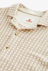 Next Kurzarmhemd Jersey-Hemd Beige/Khaki/Weiß/Braun/Rot