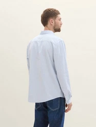 TOM TAILOR Langarmhemd Hellblau/Blau