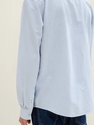 TOM TAILOR Langarmhemd Hellblau/Blau