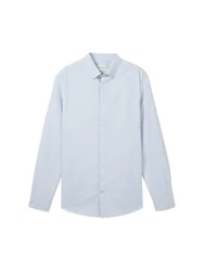 TOM TAILOR Langarmhemd Hellblau/Blau
