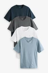 Next Bandeau-Bikini-Top T-Shirts (4er-Pack) Grau/Blau/Hellblau
