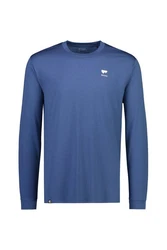 Mons Royale Langarmshirt M Icon Long-sleeve Herren Blau/Dunkelblau/Hellblau