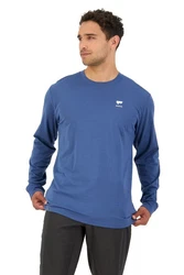 Mons Royale Langarmshirt M Icon Long-sleeve Herren Blau/Dunkelblau/Hellblau