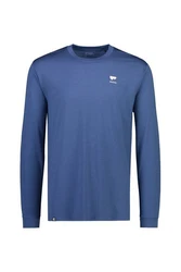 Mons Royale Langarmshirt M Icon Long-sleeve Herren Blau/Dunkelblau/Hellblau