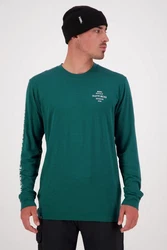 Mons Royale Langarmshirt M Icon Long-sleeve Herren Dunkelgrün/Grün/Türkis