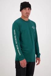 Mons Royale Langarmshirt M Icon Long-sleeve Herren Dunkelgrün/Grün/Türkis